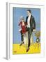 Late 19th Century Poster of Ventriloquist and Dummy-null-Framed Giclee Print