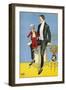 Late 19th Century Poster of Ventriloquist and Dummy-null-Framed Giclee Print