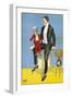 Late 19th Century Poster of Ventriloquist and Dummy-null-Framed Giclee Print