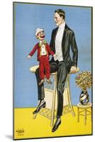 Late 19th Century Poster of Ventriloquist and Dummy-null-Mounted Giclee Print