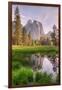 Late Afternoon at Cathedral Rocks, Yosemite Valley-Vincent James-Framed Photographic Print