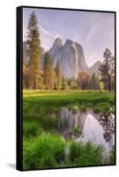Late Afternoon at Cathedral Rocks, Yosemite Valley-Vincent James-Framed Stretched Canvas