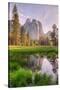 Late Afternoon at Cathedral Rocks, Yosemite Valley-Vincent James-Stretched Canvas