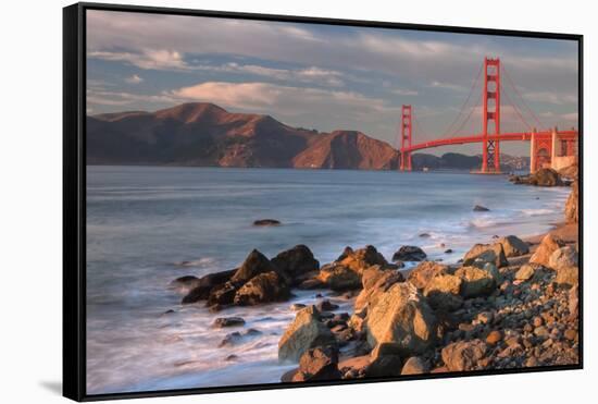 Late Afternoon, Baker Beach, San Francisco-Vincent James-Framed Stretched Canvas