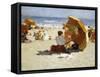 Late Afternoon, Coney Island-Edward Henry Potthast-Framed Stretched Canvas