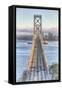 Late Afternoon Crossing San Francisco Bay-Vincent James-Framed Stretched Canvas
