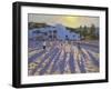 Late Afternoon Football, Ornos, Mykonos-Andrew Macara-Framed Giclee Print