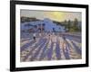 Late Afternoon Football, Ornos, Mykonos-Andrew Macara-Framed Giclee Print