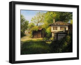 Late Afternoon In Bojenci-kirilstanchev-Framed Art Print