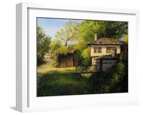 Late Afternoon In Bojenci-kirilstanchev-Framed Art Print