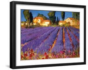 Late Afternoon, Lavender Fields-Philip Craig-Framed Giclee Print