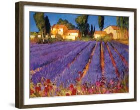 Late Afternoon, Lavender Fields-Philip Craig-Framed Giclee Print