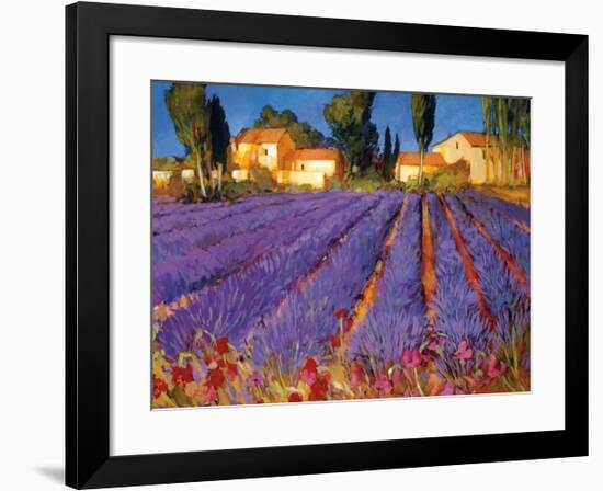 Late Afternoon, Lavender Fields-Philip Craig-Framed Giclee Print