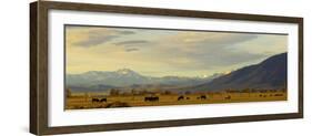 Late Afternoon Light Bathes a Majestic View of the Carson Valley in Nevada-John Alves-Framed Photographic Print