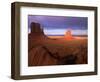 Late Afternoon Light Colors the Rock Formations, Monument Valley, Utah, USA-Janis Miglavs-Framed Photographic Print