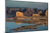 Late Afternoon Light on Buttes Surrounding Lake Powell-Eric Peter Black-Mounted Photographic Print