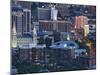 Late Afternoon Light on Mormon Temple Square, Salt Lake Temple and Tabernacle, Salt Lake City-Dennis Flaherty-Mounted Photographic Print