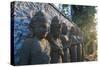 Late Afternoon Light on Stone Statues in the Pura Besakih Temple Complex, Bali, Indonesia-Michael Runkel-Stretched Canvas