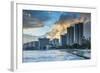 Late Afternoon Light over the High Rise Hotels of Waikiki Beach-Michael-Framed Photographic Print