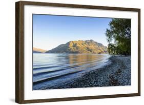 Late Afternoon Light over the Shores of Lake Wakatipu-Michael-Framed Photographic Print