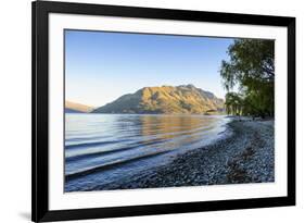 Late Afternoon Light over the Shores of Lake Wakatipu-Michael-Framed Photographic Print