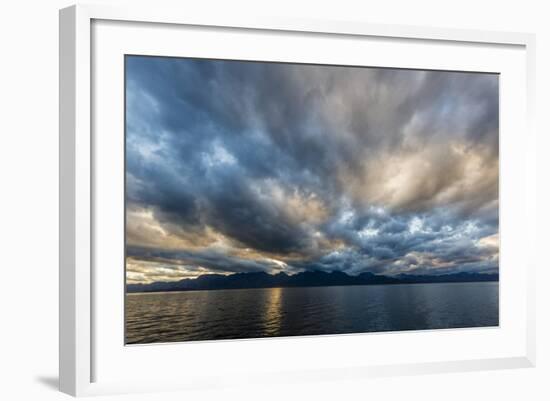 Late Afternoon Light Rays over Isla Del Carmen, Baja California Sur, Mexico, North America-Michael Nolan-Framed Photographic Print