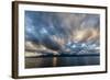 Late Afternoon Light Rays over Isla Del Carmen, Baja California Sur, Mexico, North America-Michael Nolan-Framed Photographic Print