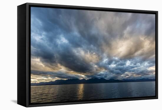 Late Afternoon Light Rays over Isla Del Carmen, Baja California Sur, Mexico, North America-Michael Nolan-Framed Stretched Canvas