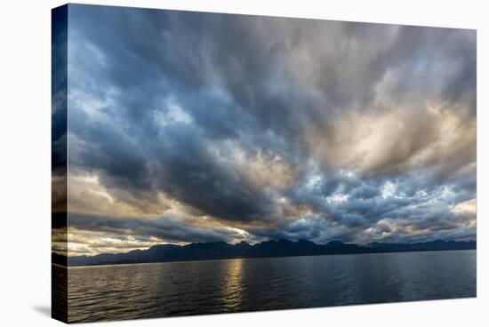 Late Afternoon Light Rays over Isla Del Carmen, Baja California Sur, Mexico, North America-Michael Nolan-Stretched Canvas