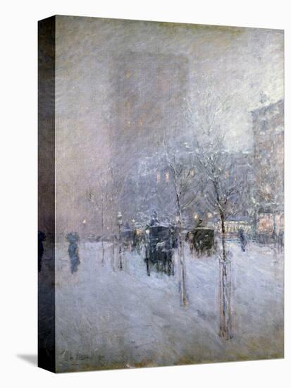 Late Afternoon, New York, Winter, 1900-Childe Hassam-Stretched Canvas
