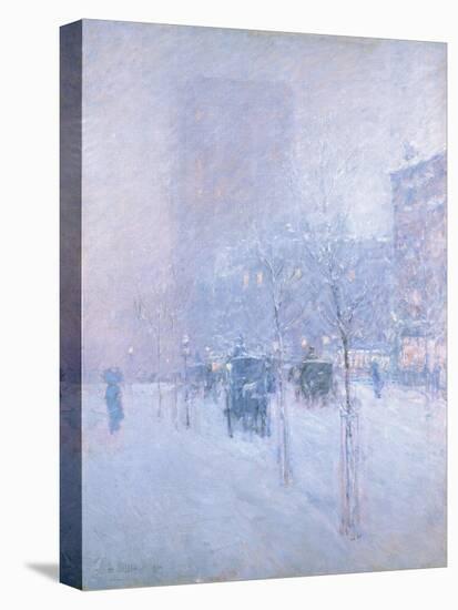 Late Afternoon, New York, Winter, 1900-Childe Frederick Hassam-Stretched Canvas