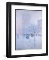 Late Afternoon, New York, Winter, 1900-Childe Frederick Hassam-Framed Premium Giclee Print