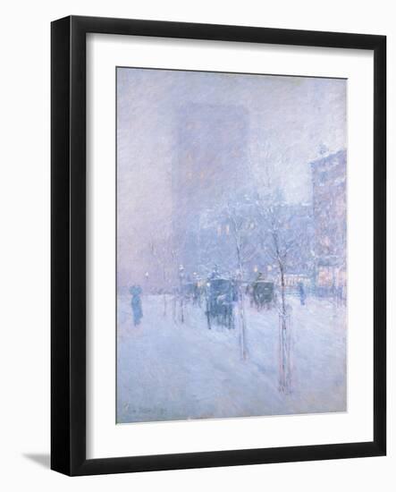 Late Afternoon, New York, Winter, 1900-Childe Frederick Hassam-Framed Giclee Print