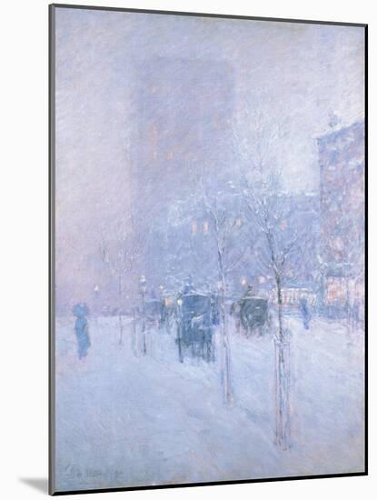 Late Afternoon, New York, Winter, 1900-Childe Frederick Hassam-Mounted Giclee Print