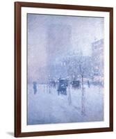 Late Afternoon, New York: Winter-Frederick Childe Hassam-Framed Giclee Print