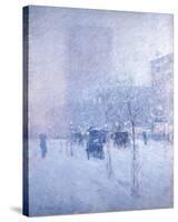 Late Afternoon, New York: Winter-Frederick Childe Hassam-Stretched Canvas