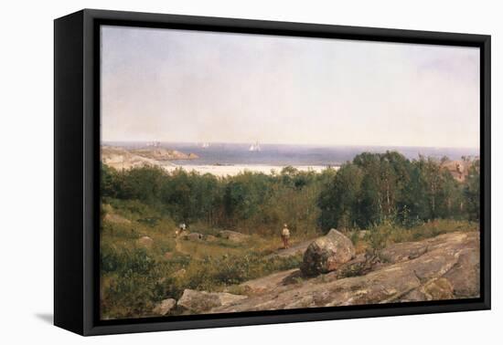 Late Afternoon, Newport, 1855-Thomas Birch-Framed Stretched Canvas