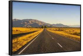 Late Afternoon on the Highway on the Way to Twizel, South Island, New Zealand, Pacific-Michael-Framed Photographic Print