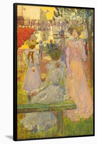 Late Afternoon, Summer.-Maurice Brazil Prendergast-Framed Poster