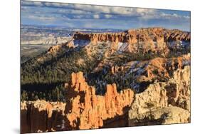 Late Afternoon Sun Lights Hoodoos and Rocks Through a Cloudy Sky in Winter-Eleanor Scriven-Mounted Photographic Print