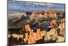 Late Afternoon Sun Lights Hoodoos and Rocks Through a Cloudy Sky in Winter-Eleanor Scriven-Mounted Photographic Print