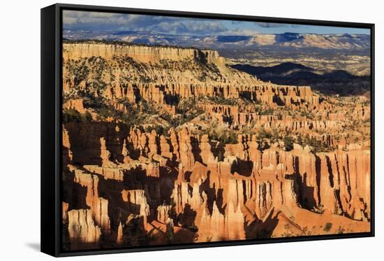 Late Afternoon Sun Lights Lines of Hoodoos at Sunset Point, Bryce Canyon National Park, Utah, Usa-Eleanor Scriven-Framed Stretched Canvas