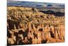 Late Afternoon Sun Lights Lines of Hoodoos at Sunset Point, Bryce Canyon National Park, Utah, Usa-Eleanor Scriven-Mounted Photographic Print