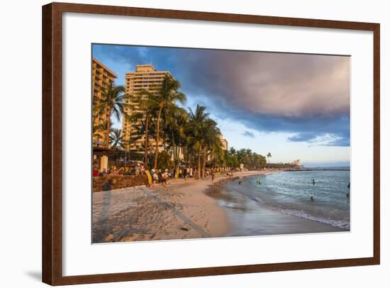 Late Afternoon Sun over the Hotels-Michael Runkel-Framed Photographic Print