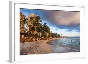 Late Afternoon Sun over the Hotels-Michael Runkel-Framed Photographic Print