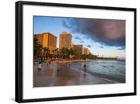 Late Afternoon Sun over the Hotels-Michael Runkel-Framed Photographic Print