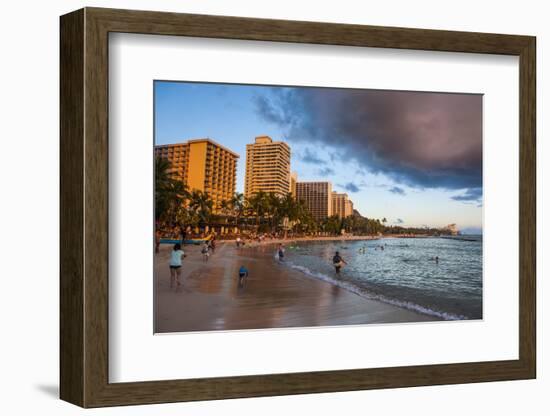 Late Afternoon Sun over the Hotels-Michael Runkel-Framed Photographic Print