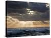 Late Afternoon, the Sun Breaks Through Threatening Clouds over Bass Straits, Victoria, Australia-Nigel Pavitt-Stretched Canvas