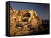 Late Afternoon Town View, Manarola, Rivera di Levante, Cinque Terre, Liguria, Italy-Walter Bibikow-Framed Stretched Canvas