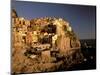 Late Afternoon Town View, Manarola, Rivera di Levante, Cinque Terre, Liguria, Italy-Walter Bibikow-Mounted Photographic Print